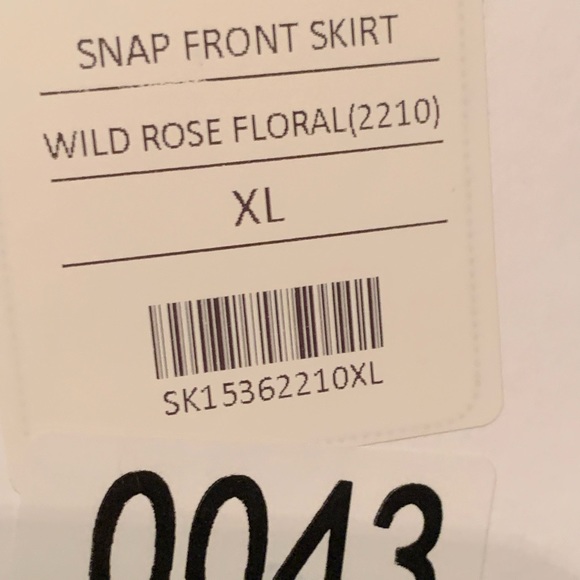 NWT XXL Snap Front Agnes & Dora Floral Denim Skirt - Picture 4 of 5